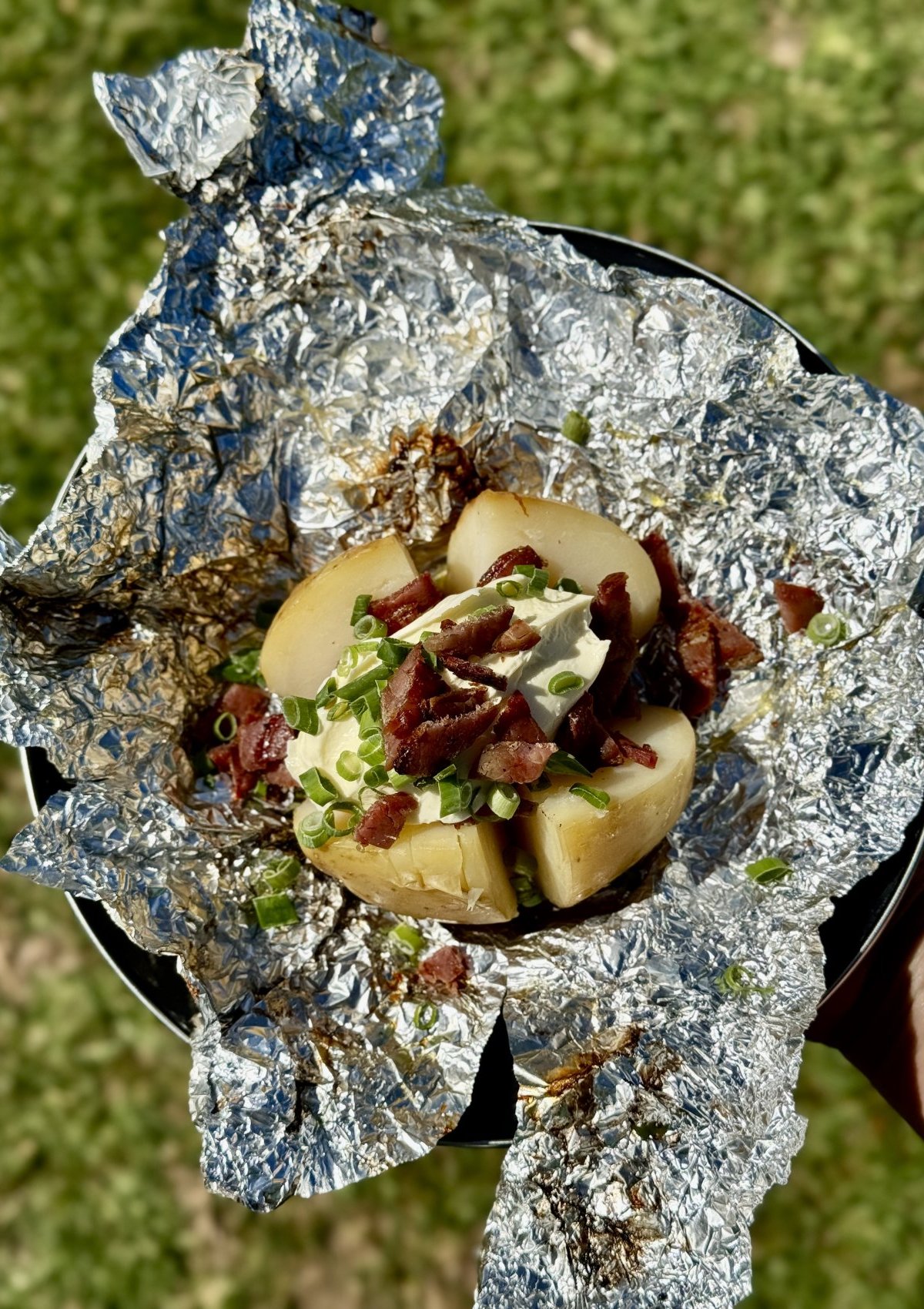 Campfire Baked Potatoes