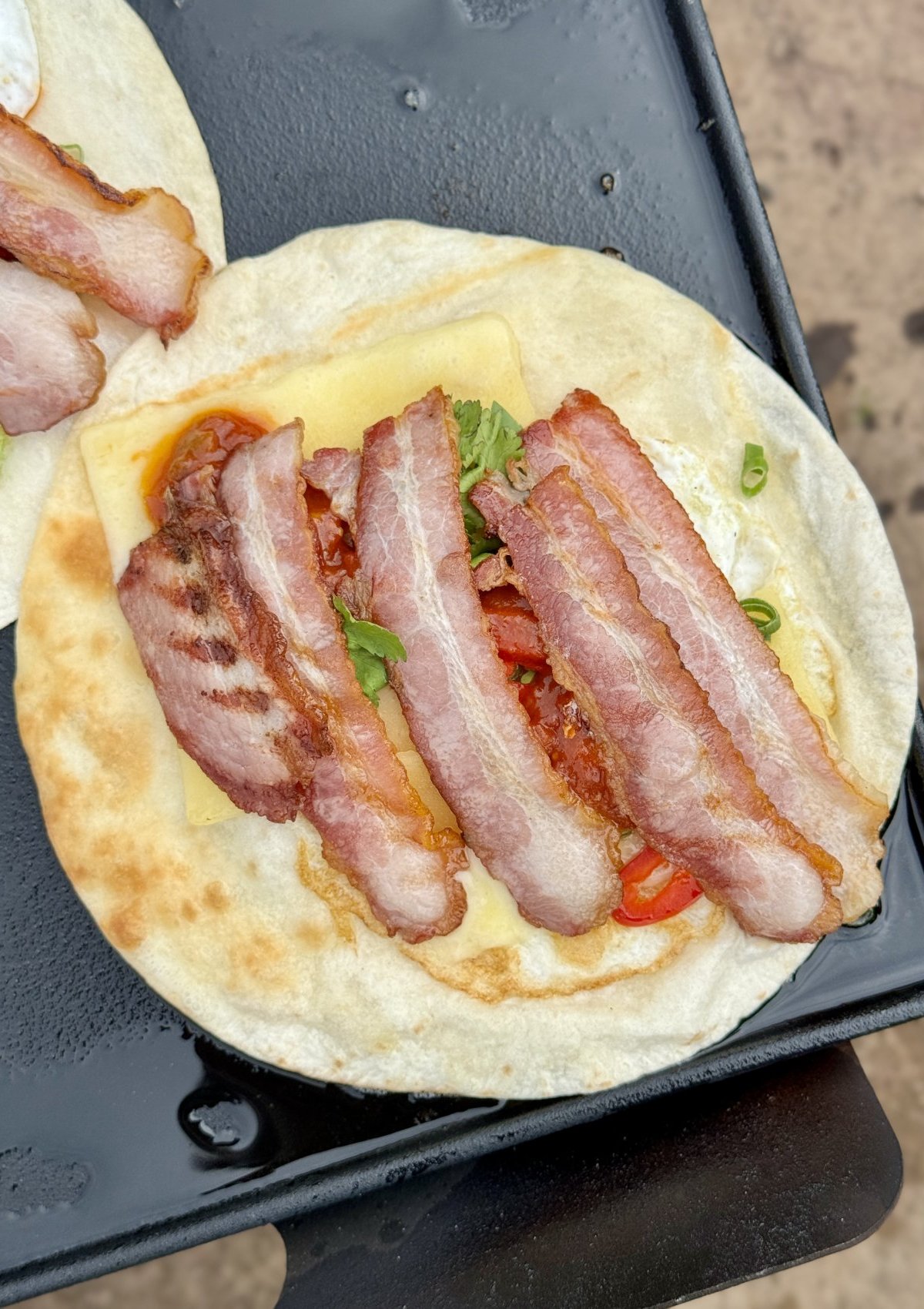 Campfire Breakfast Burrito