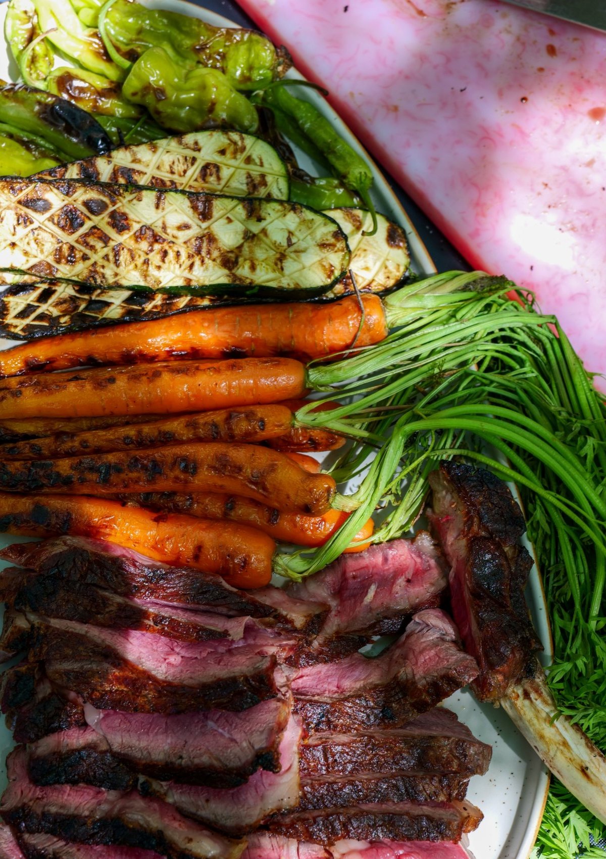 Grilled Ribeye Steak With Chimichurri Sauce