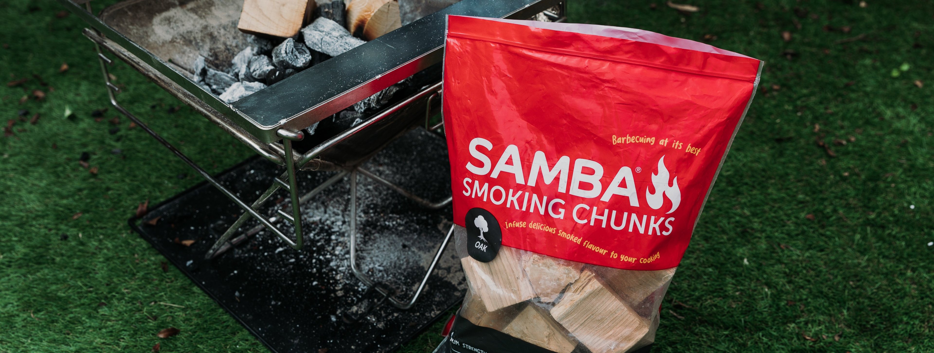 Smoking it low and slow with Samba Smoking Chunks Smoking it low and slow with Samba Smoking Chunks