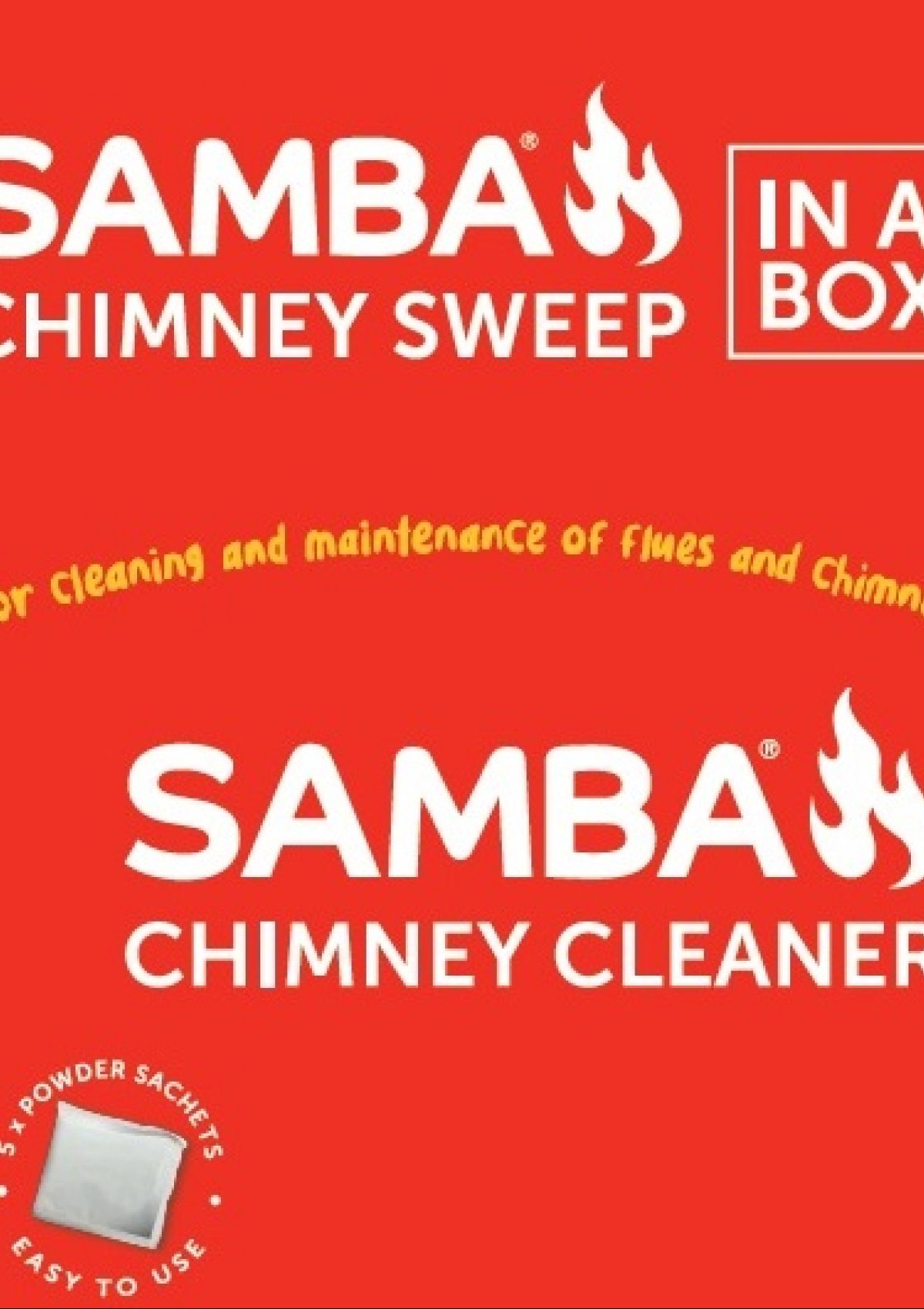 What is the difference between the Samba Chimney Sweep in a box and the Chimney Cleaner Sachets.