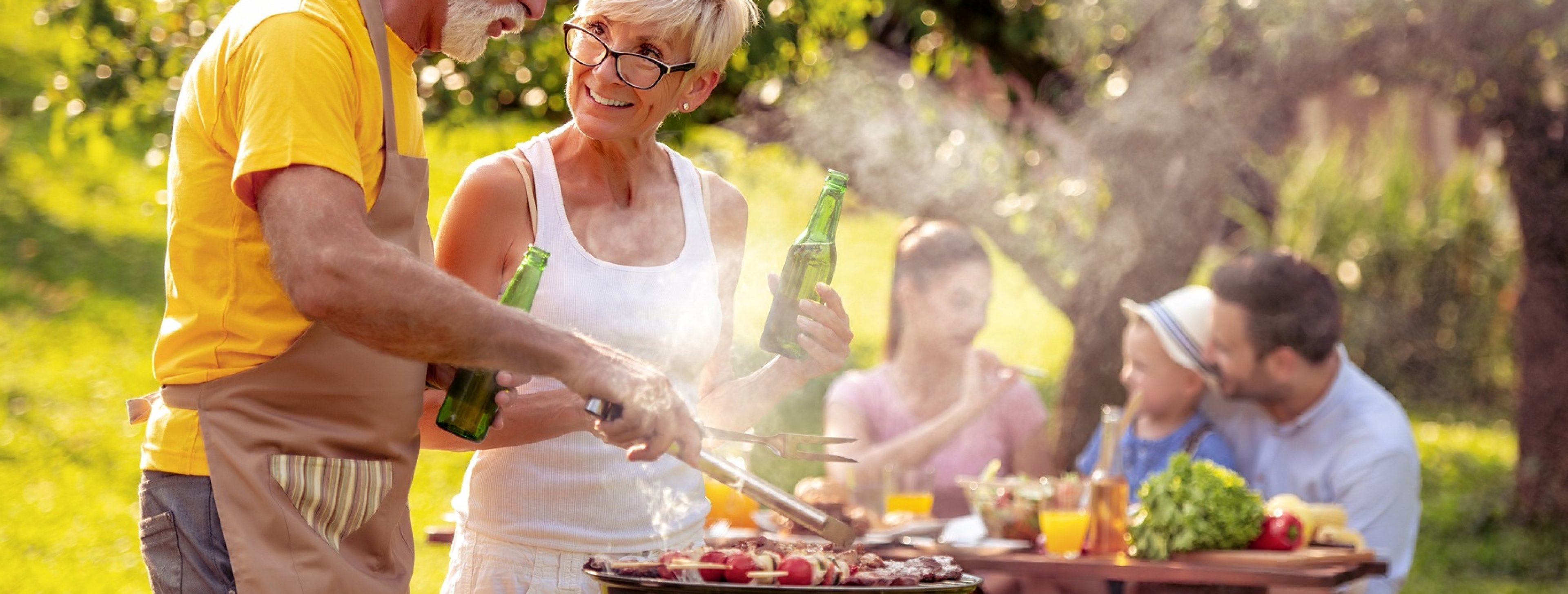 Seniors getting their sizzle on the barbecue