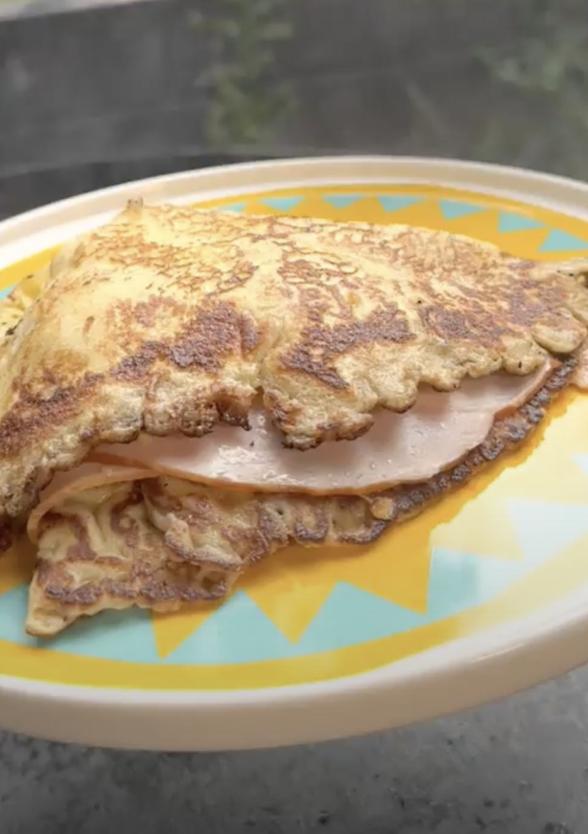 Ham and Cheese Crepe